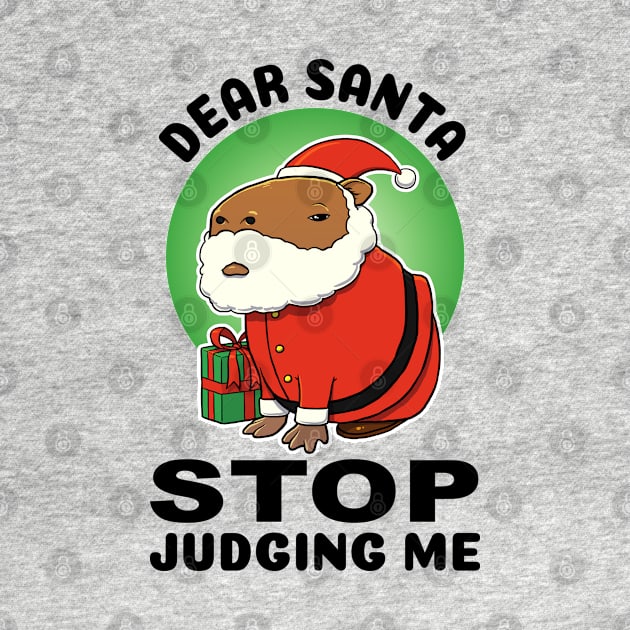 Dear Santa stop judging me Capybara Santa by capydays